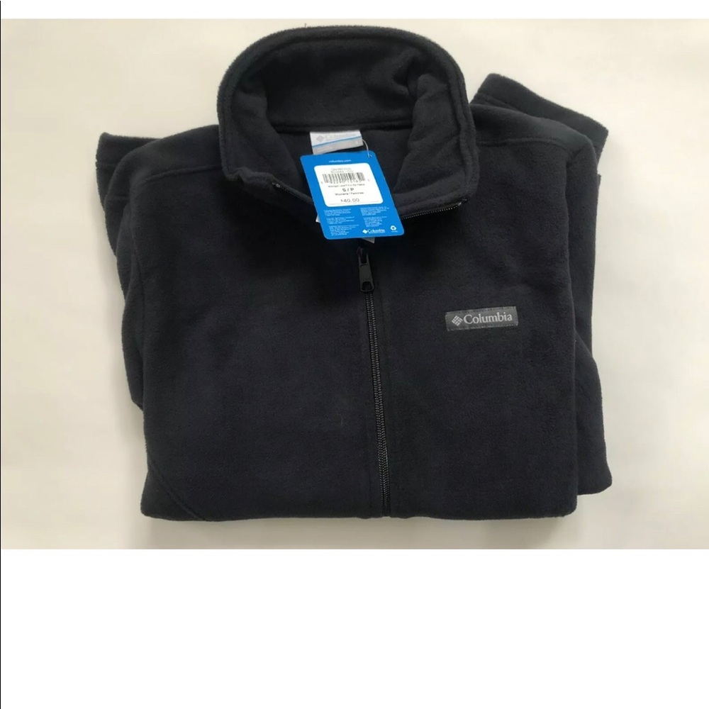 NWT Columbia Fleece Zip Up Midnight Lake Black S